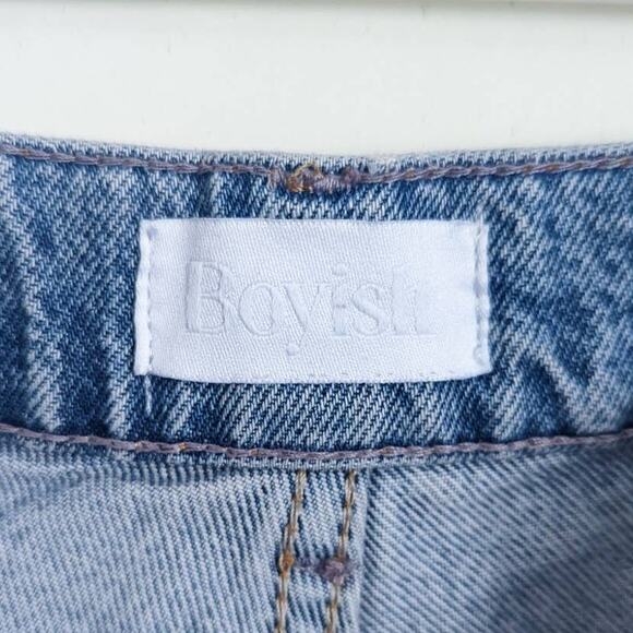 Boyish The Tommy Straight Leg Distressed Jeans in Great Dictator Wash, Size 29 - Picture 9 of 11
